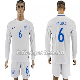 Camisetas Inglaterra Stone 6 Primera Equipacion Mundial 2018 Manga Larga